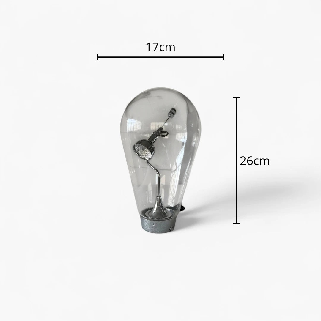 Lampe De Chevet En Verre Vintage