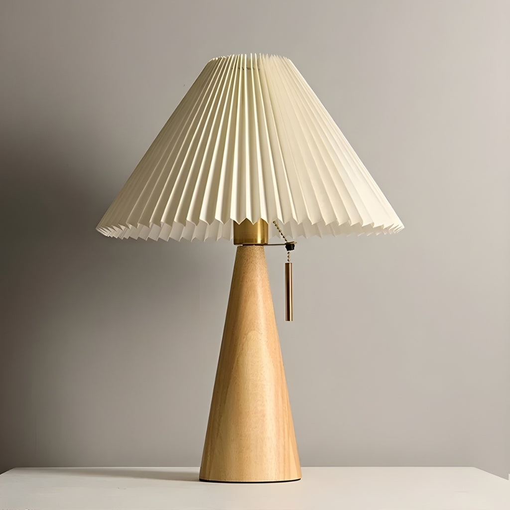 Lampe De Chevet Bois Et Blanc