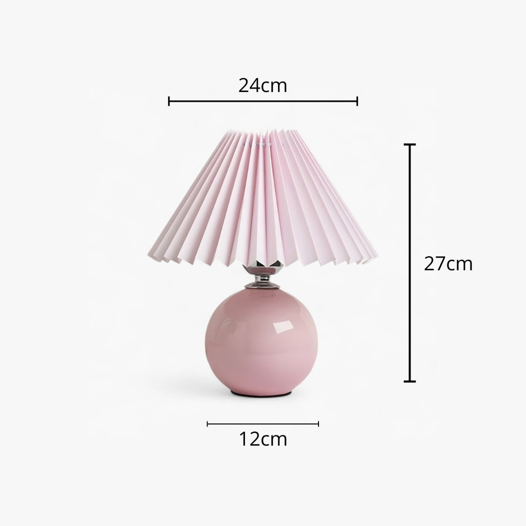 Lampe De Chevet Abat Jour Plissé