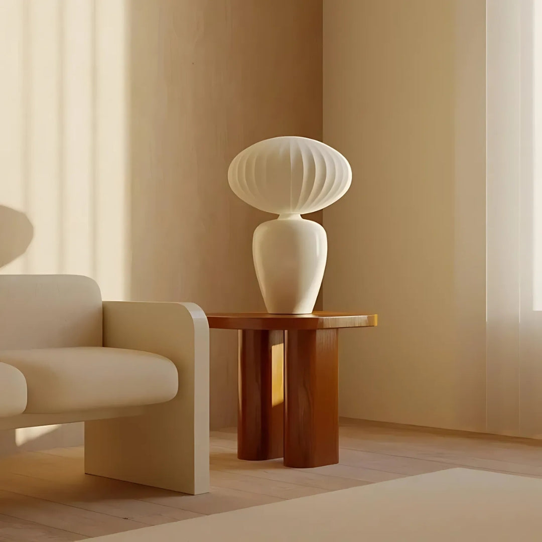 Lampe De Chevet Céramique Meringue