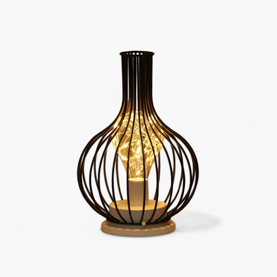 Lampe De Chevet En Fer Noir