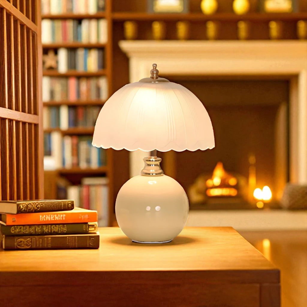 Lampe De Chevet Ceramique Beige