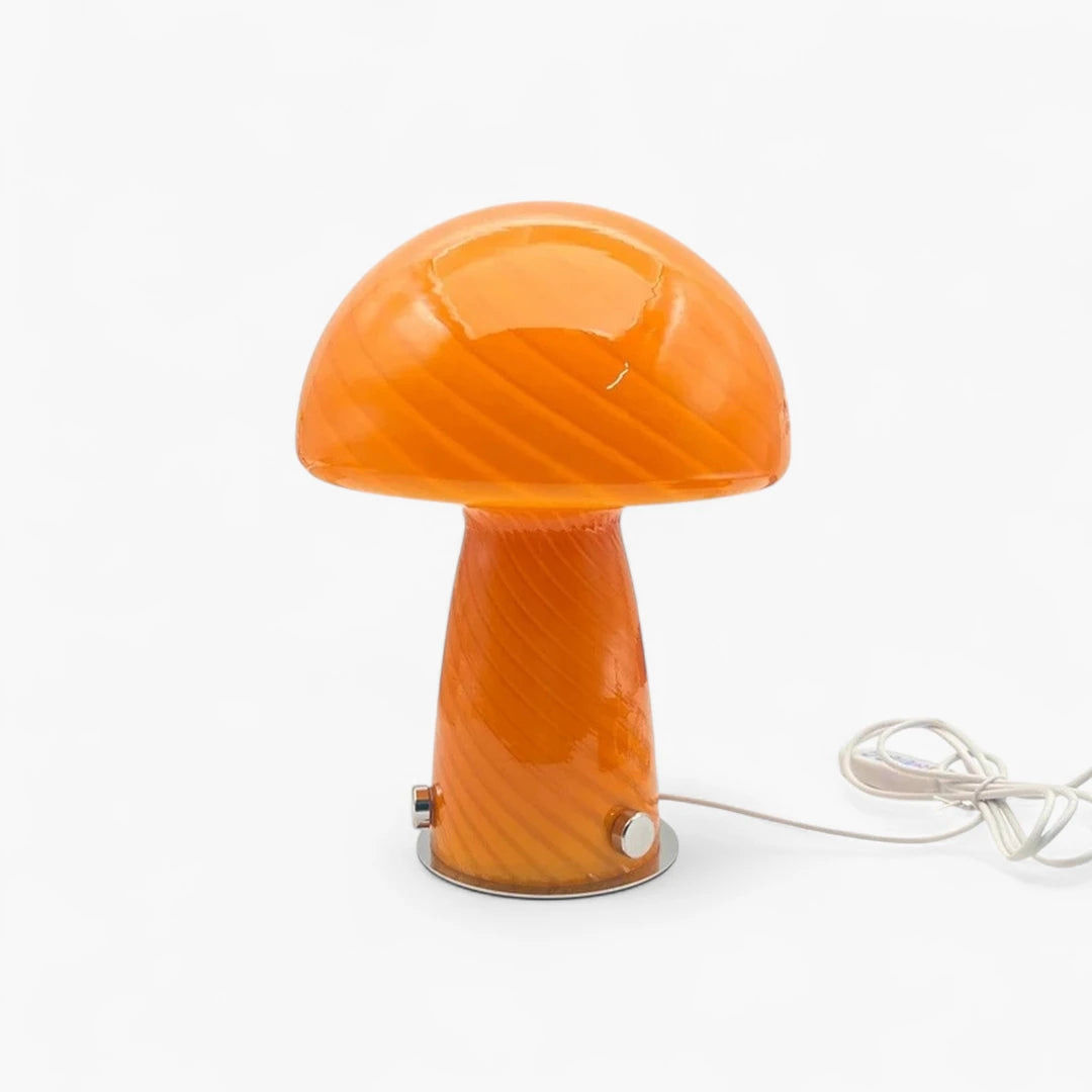 Lampe De Chevet Champignon En Verre