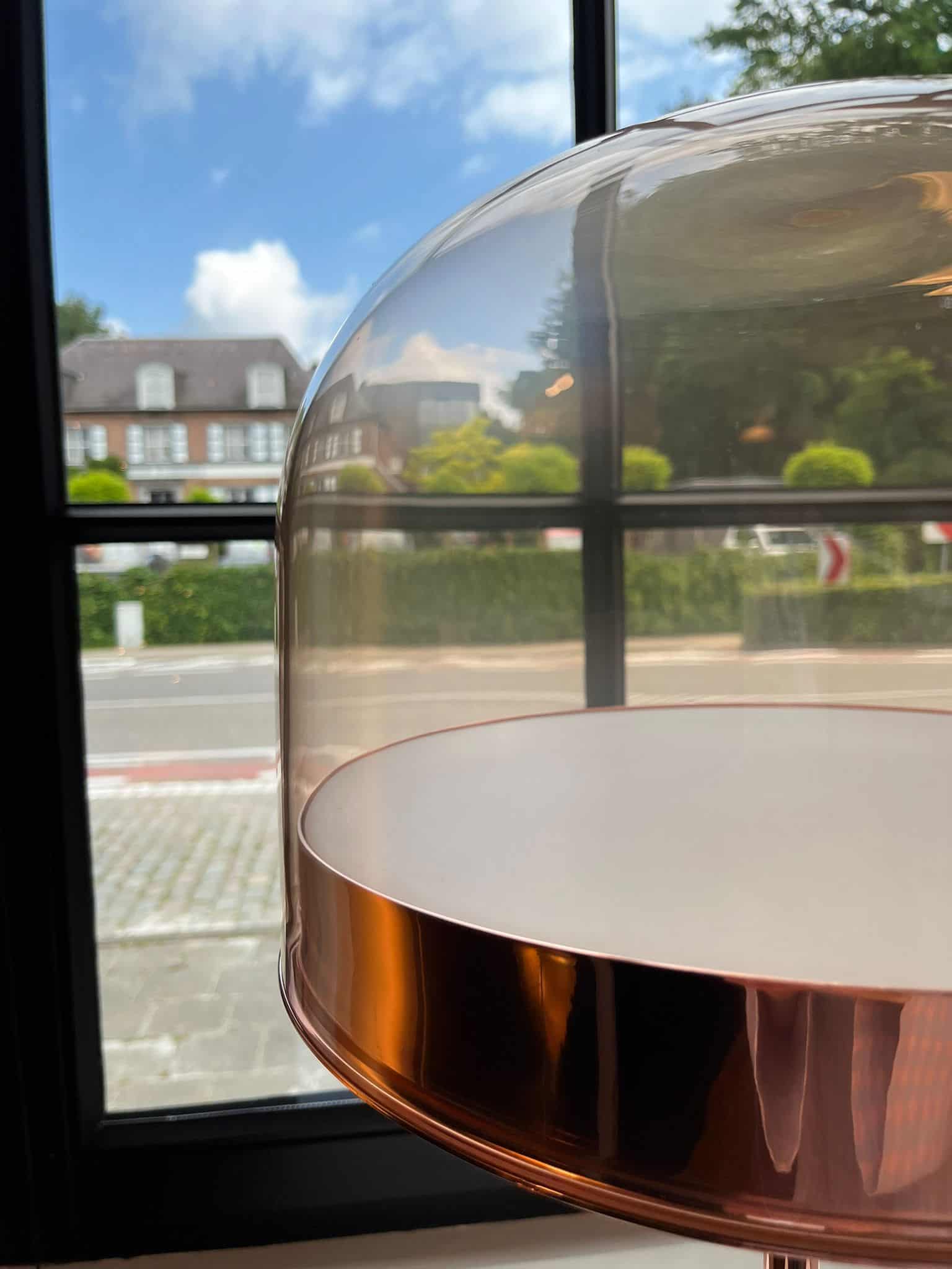 Lampe De Chevet En Verre Transparent