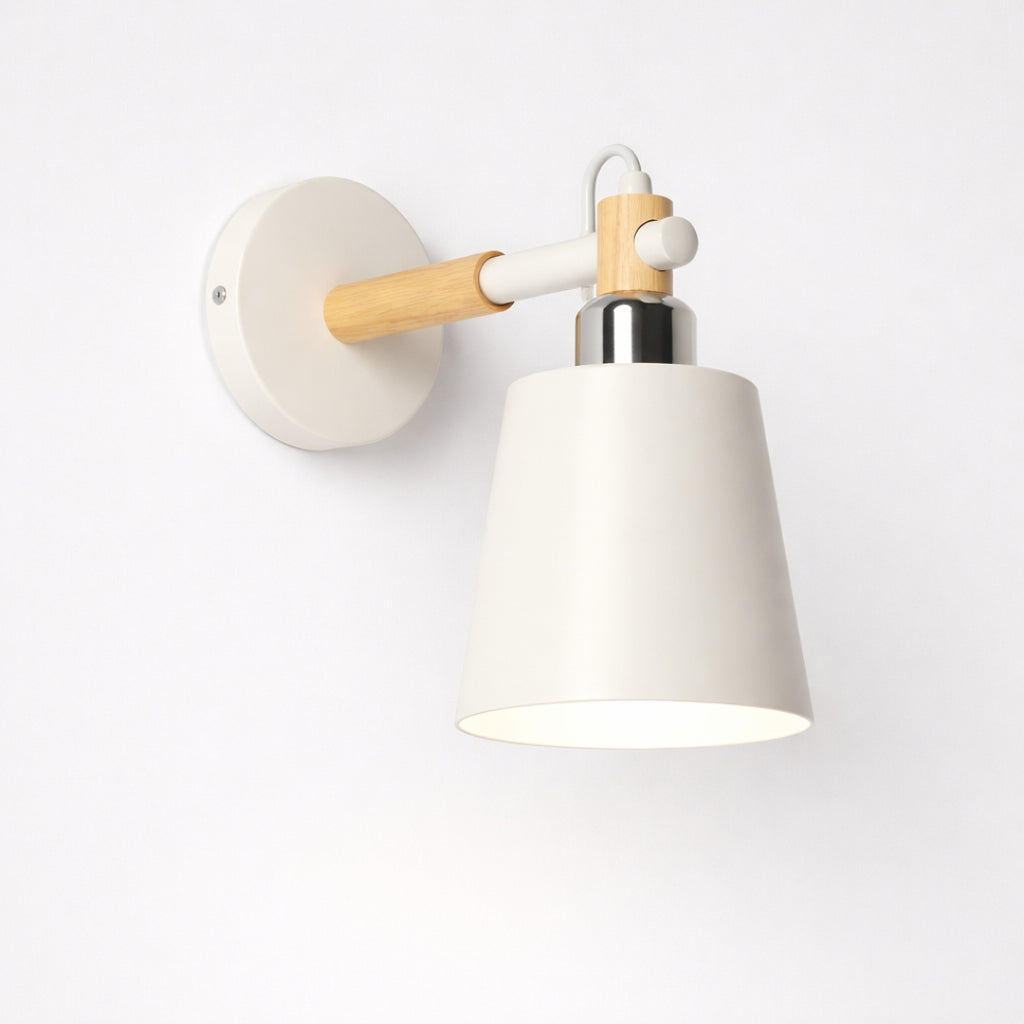 Applique Murale LED Bois et Métal Style Nordique