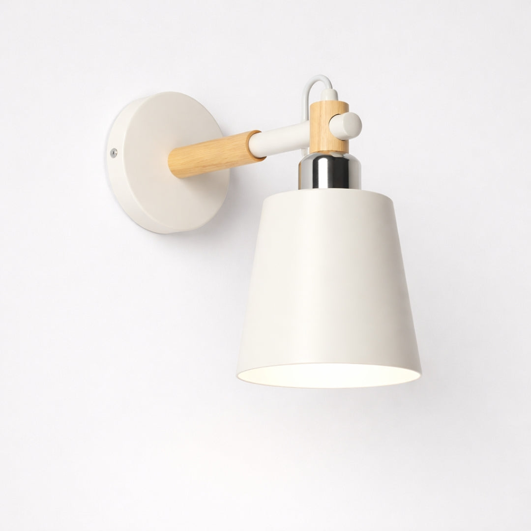 Applique Murale LED Bois et Métal Style Nordique