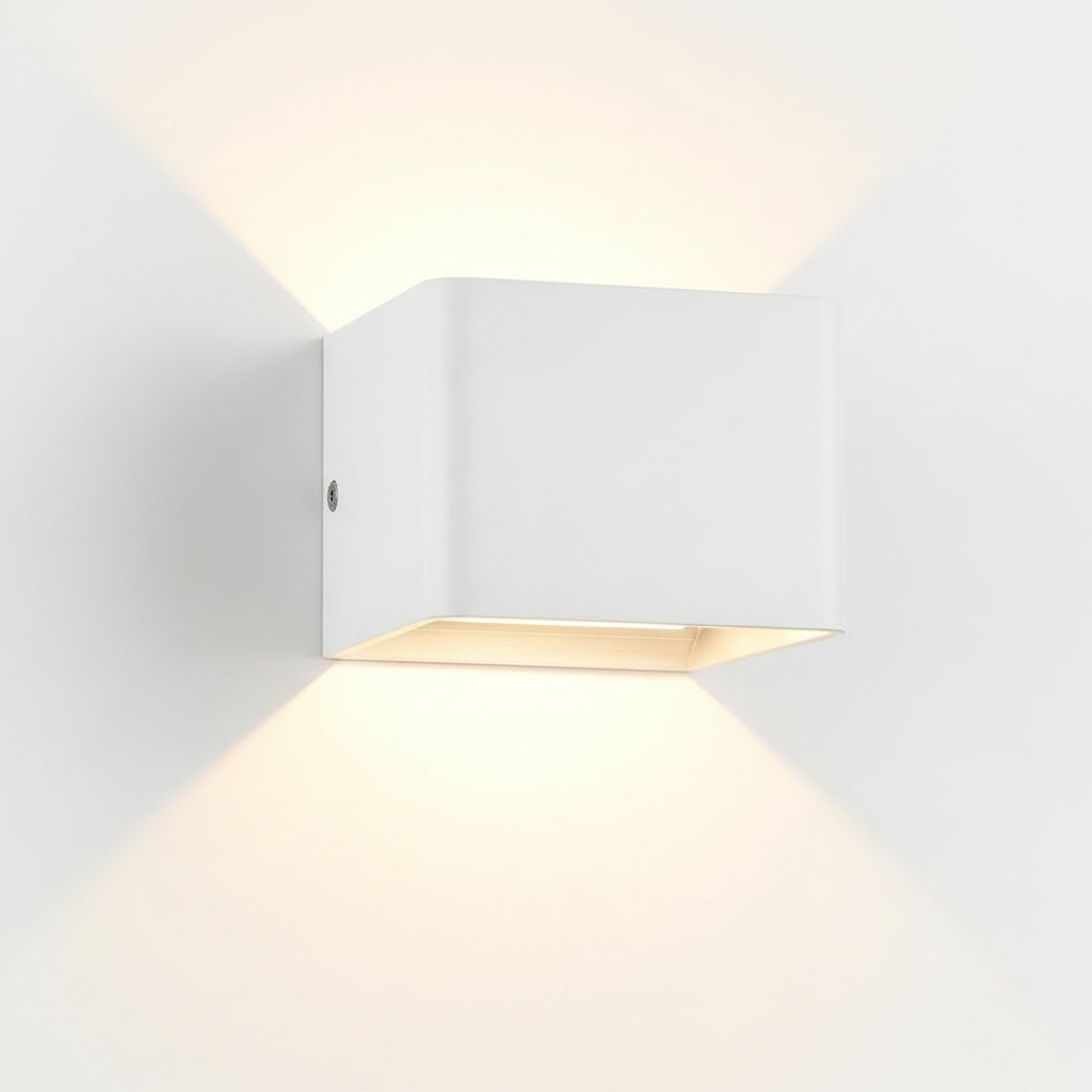 Applique Murale LED Moderne Cube en Métal Coloré