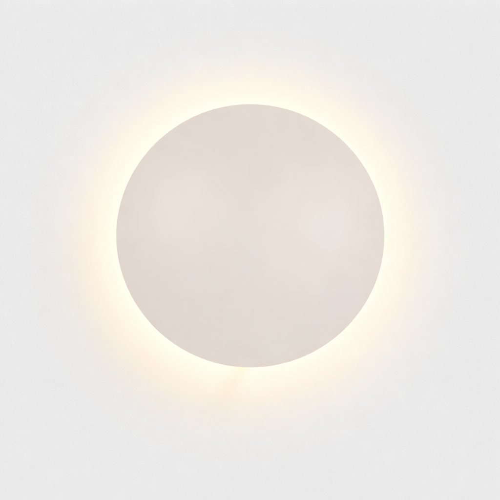 Applique Murale LED Ronde Effet Éclipse Design Moderne