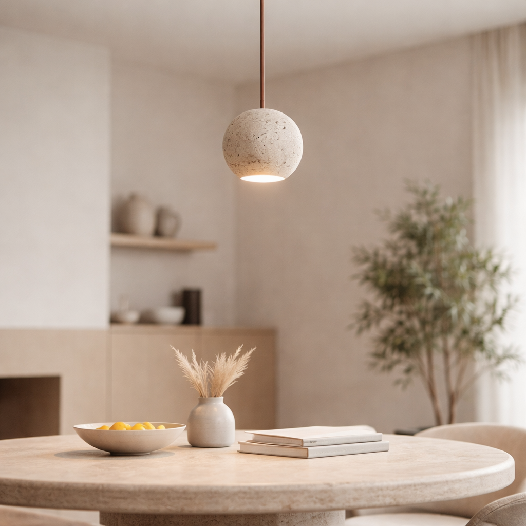 Suspension en pierre naturelle