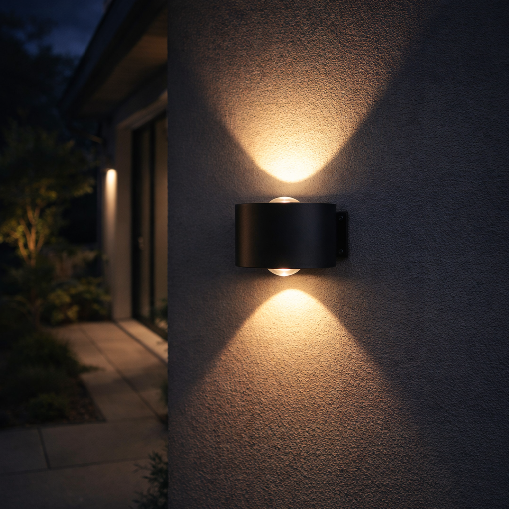 Applique Murale Extérieure LED Noir ou Blanc