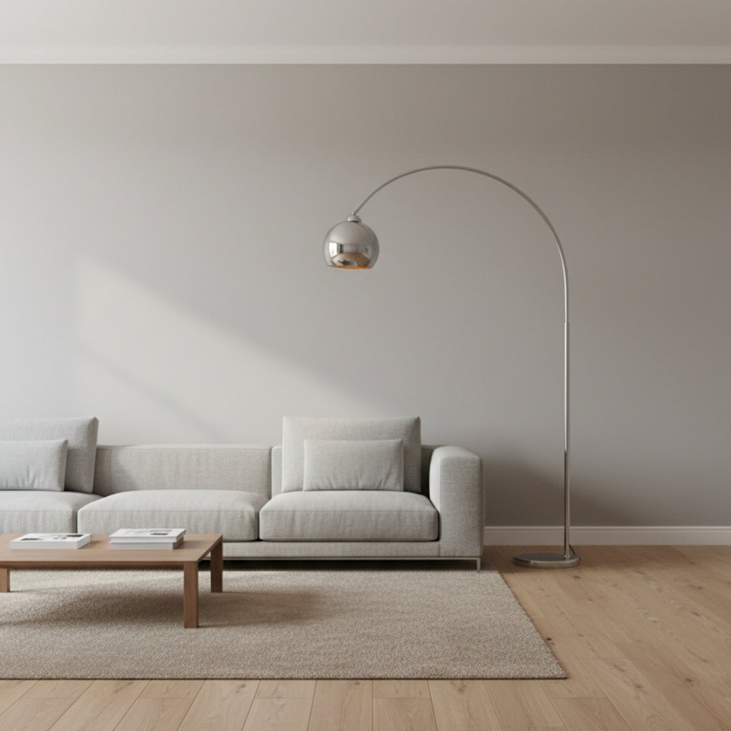 Lampe Sur Pied Design Chrome