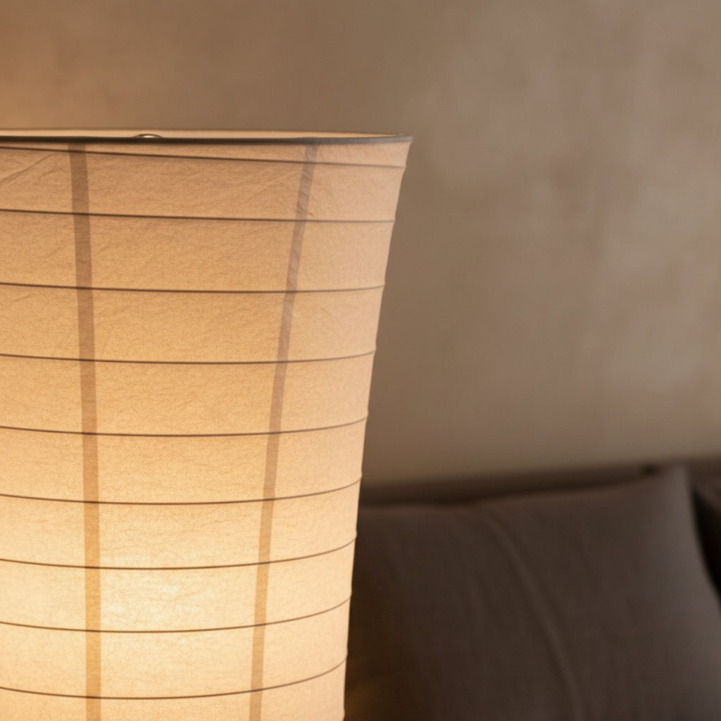 Lampe Sur Pied En Papier De Riz