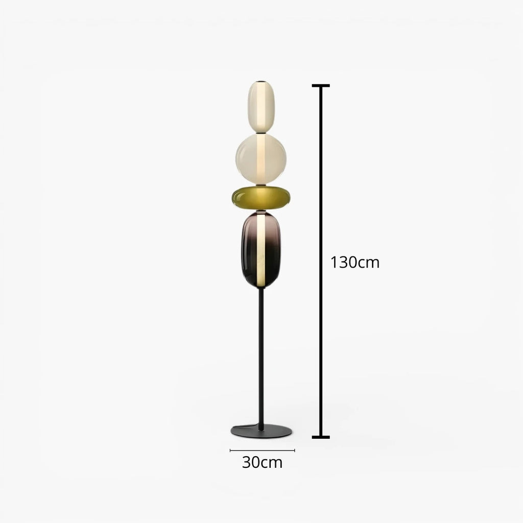 Lampe Sur Pied En Verre