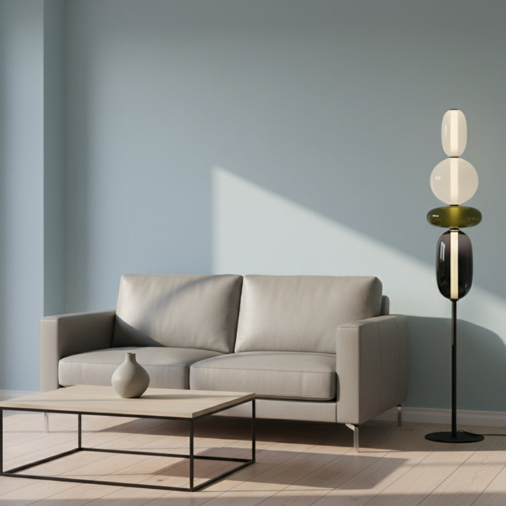 Lampe Sur Pied En Verre