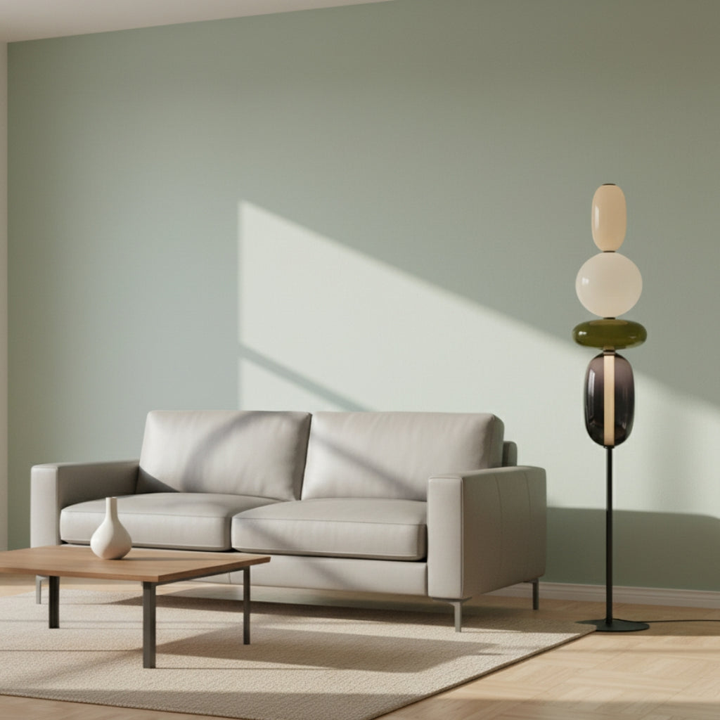 Lampe Sur Pied En Verre