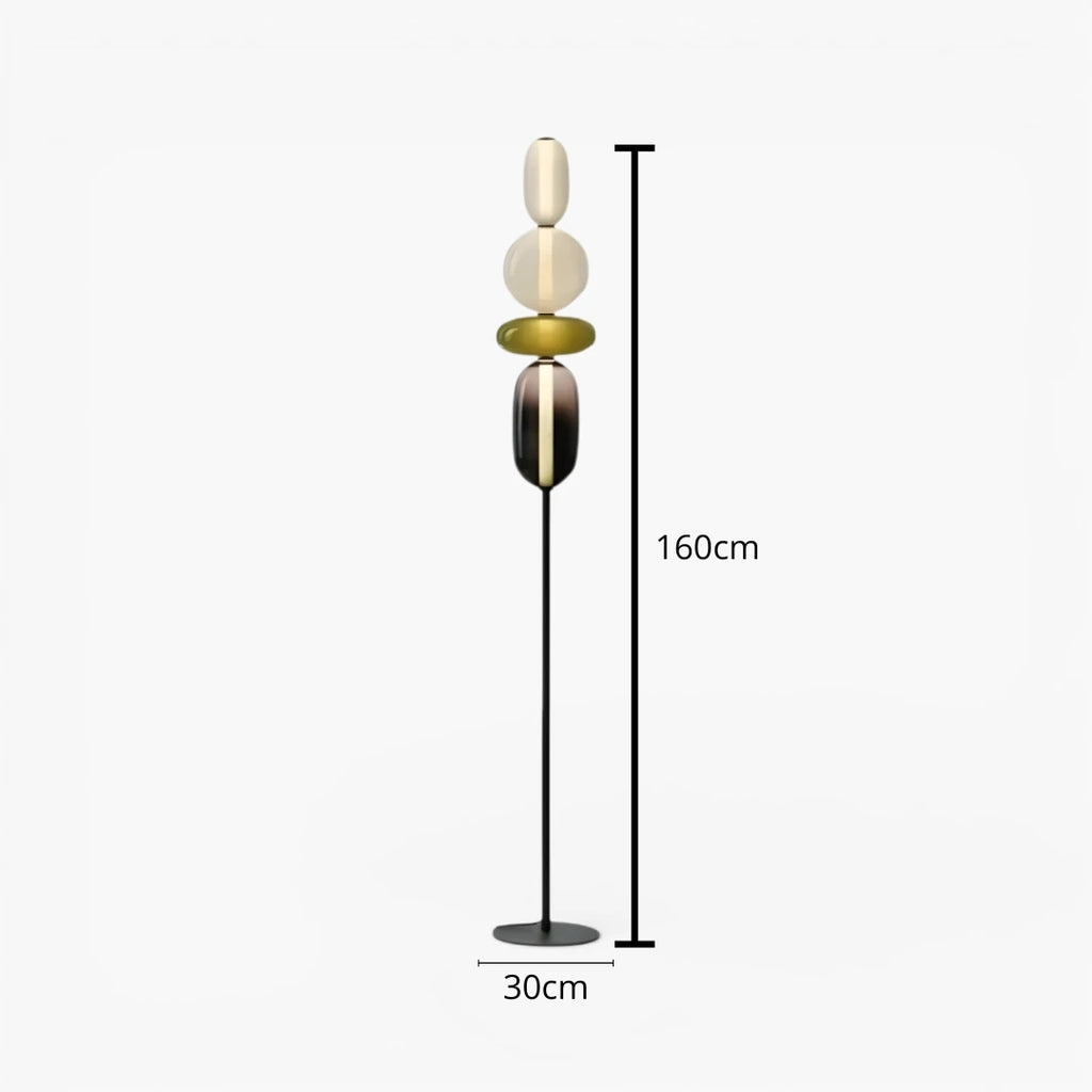 Lampe Sur Pied En Verre