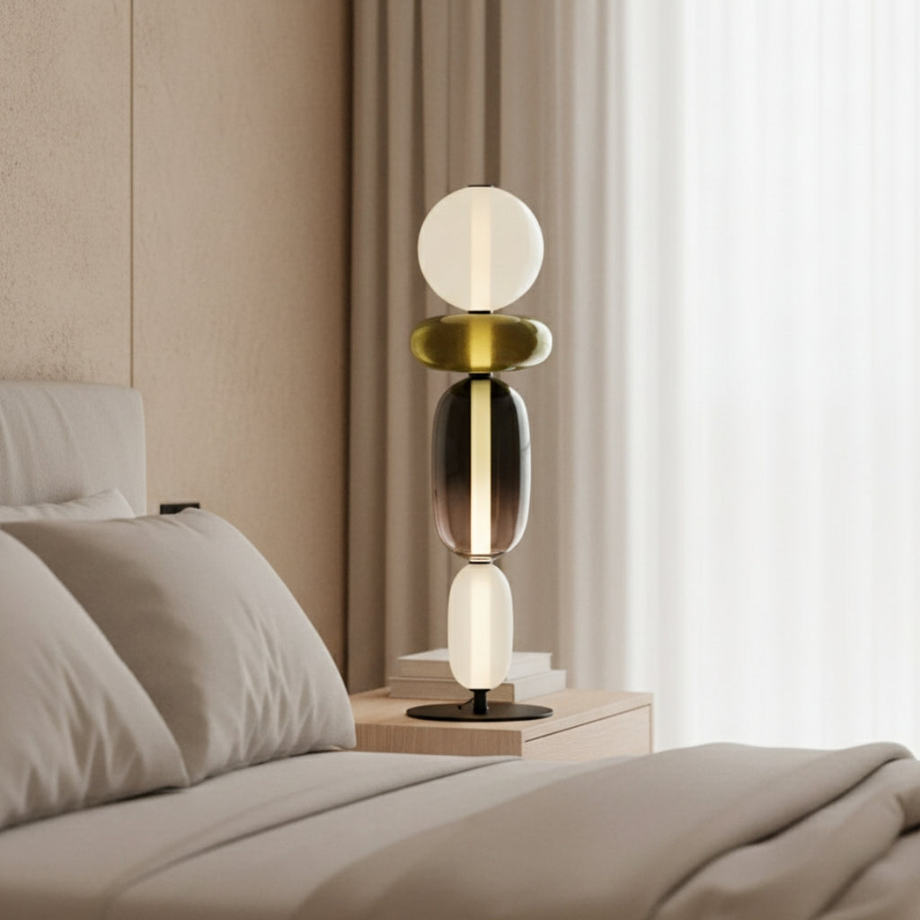 Lampe Sur Pied En Verre