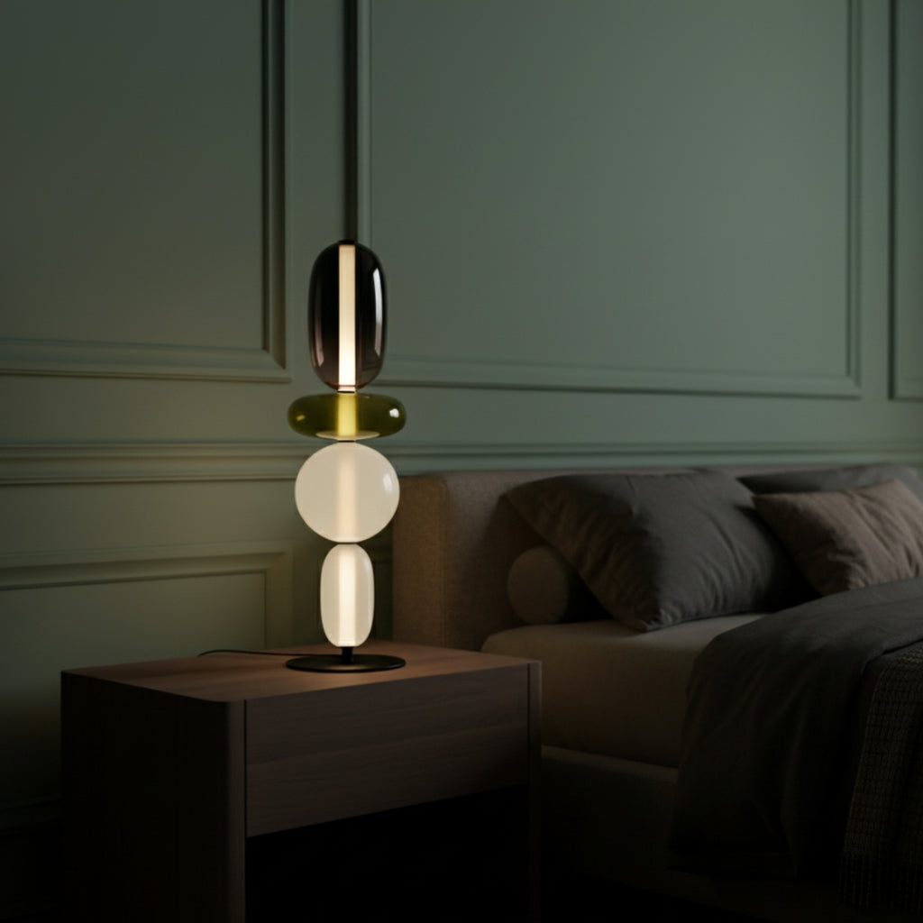 Lampe Sur Pied En Verre