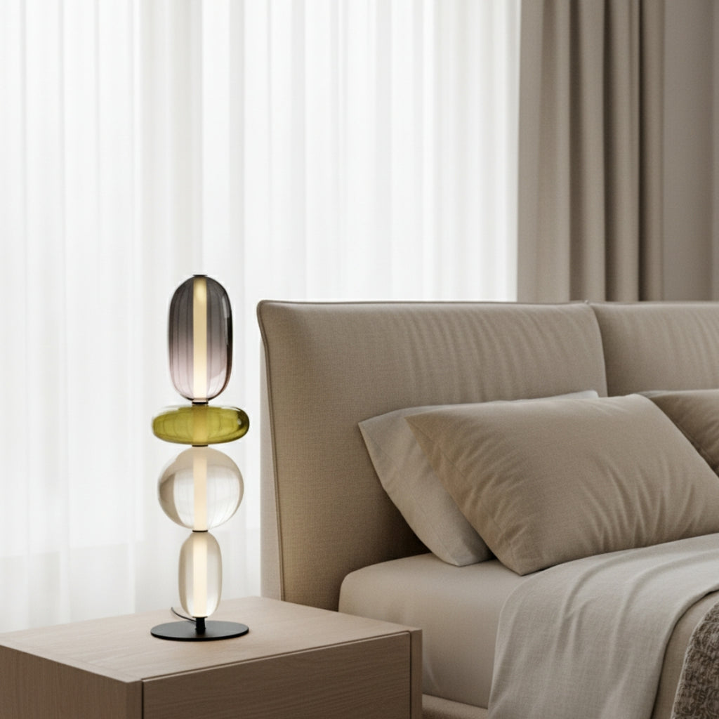 Lampe Sur Pied En Verre