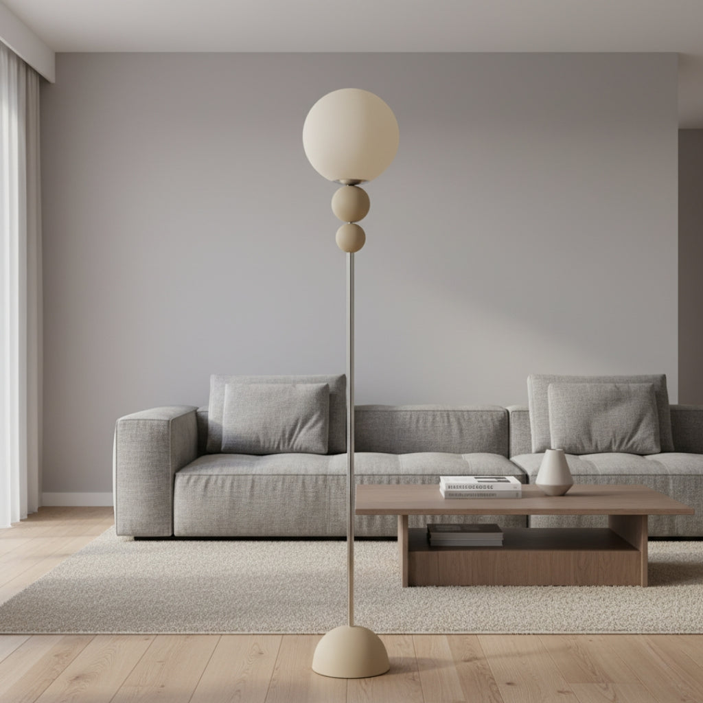 Lampe Sur Pied Globe En Verre