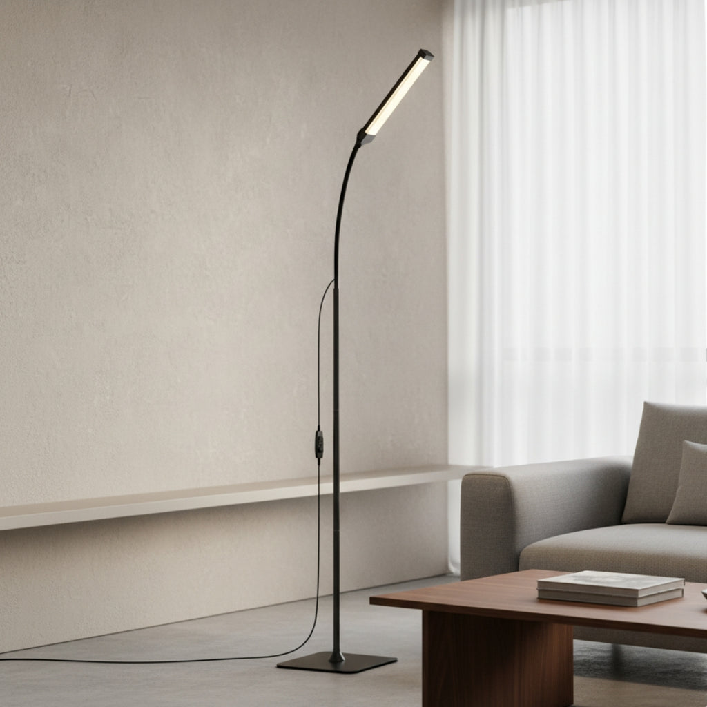 Lampe Sur Pied Noire Flexible