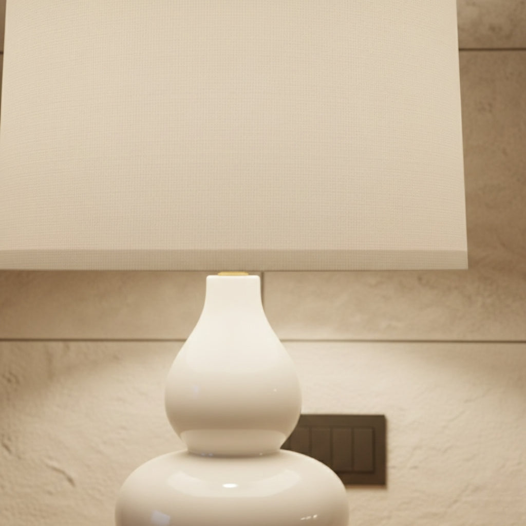 Lampe De Chevet Céramique Blanche