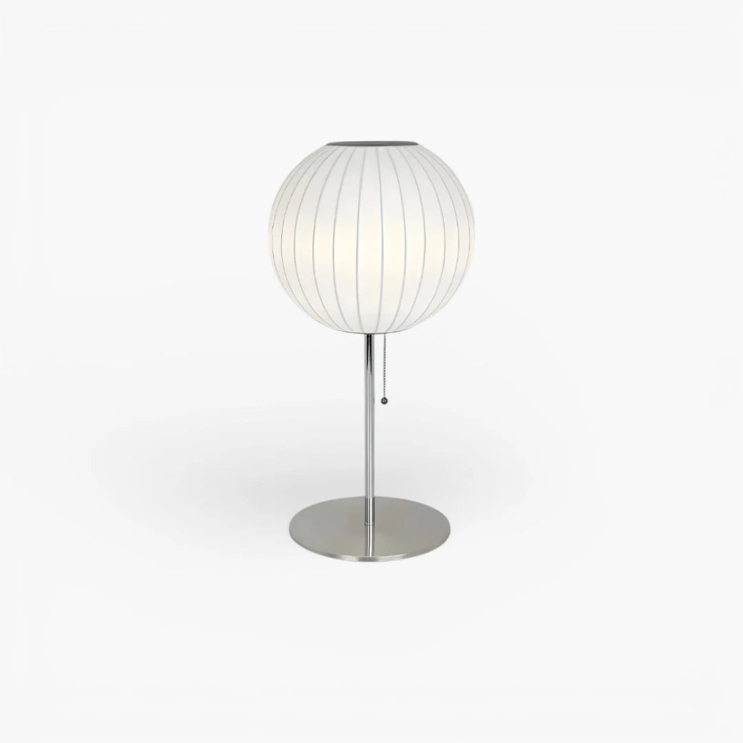 Lampe De Chevet En Tissus Blanche