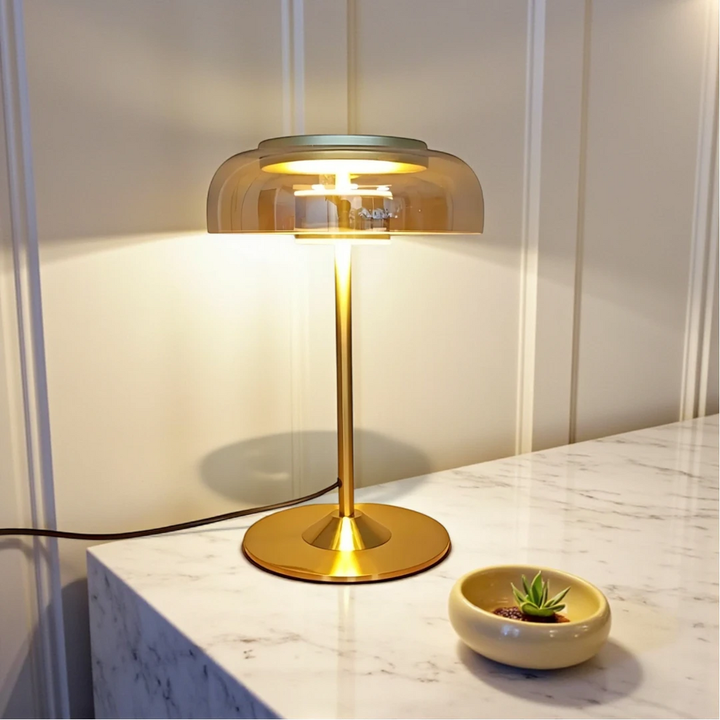 Lampe De Chevet En Verre Scandinave