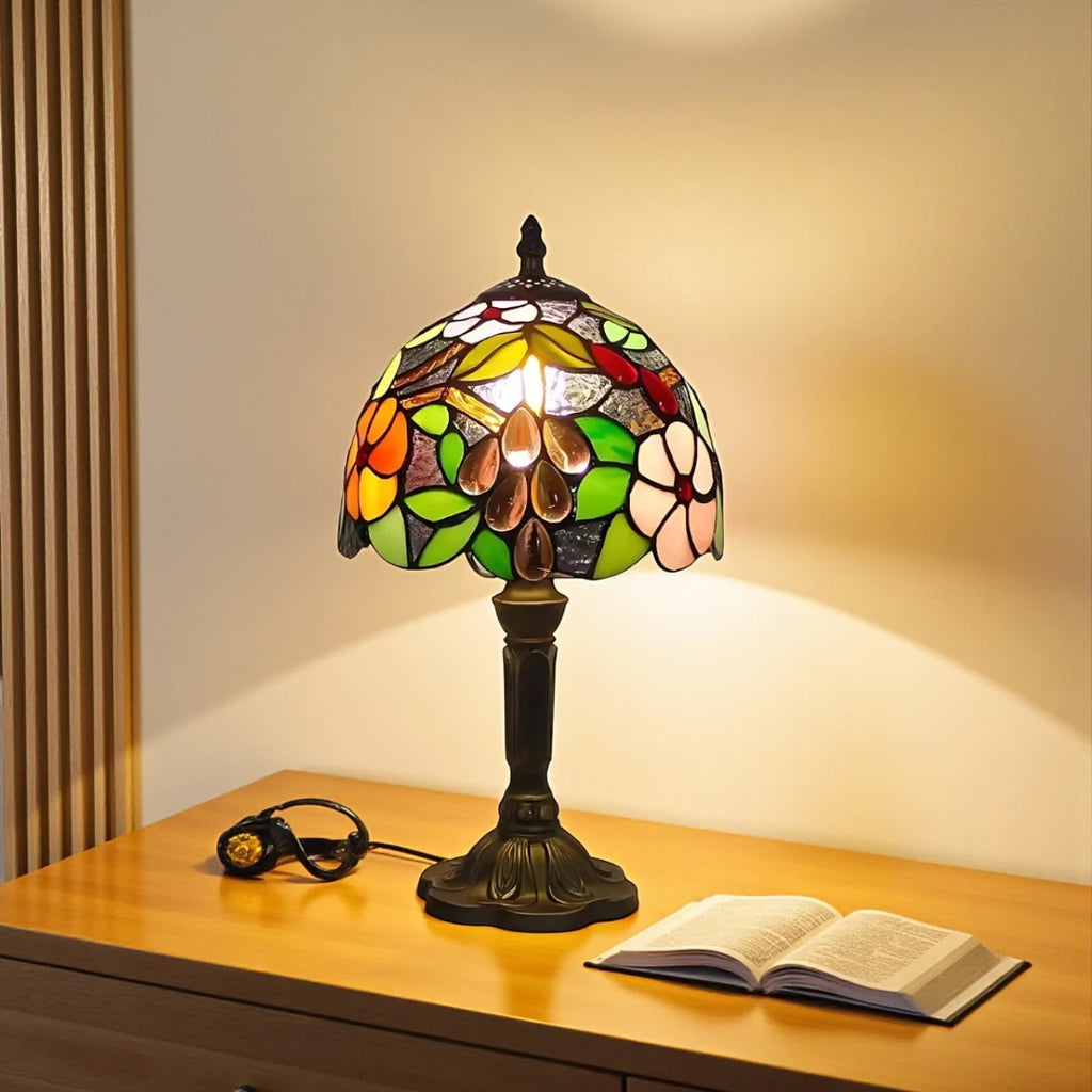 Lampe De Chevet Tiffany Florale