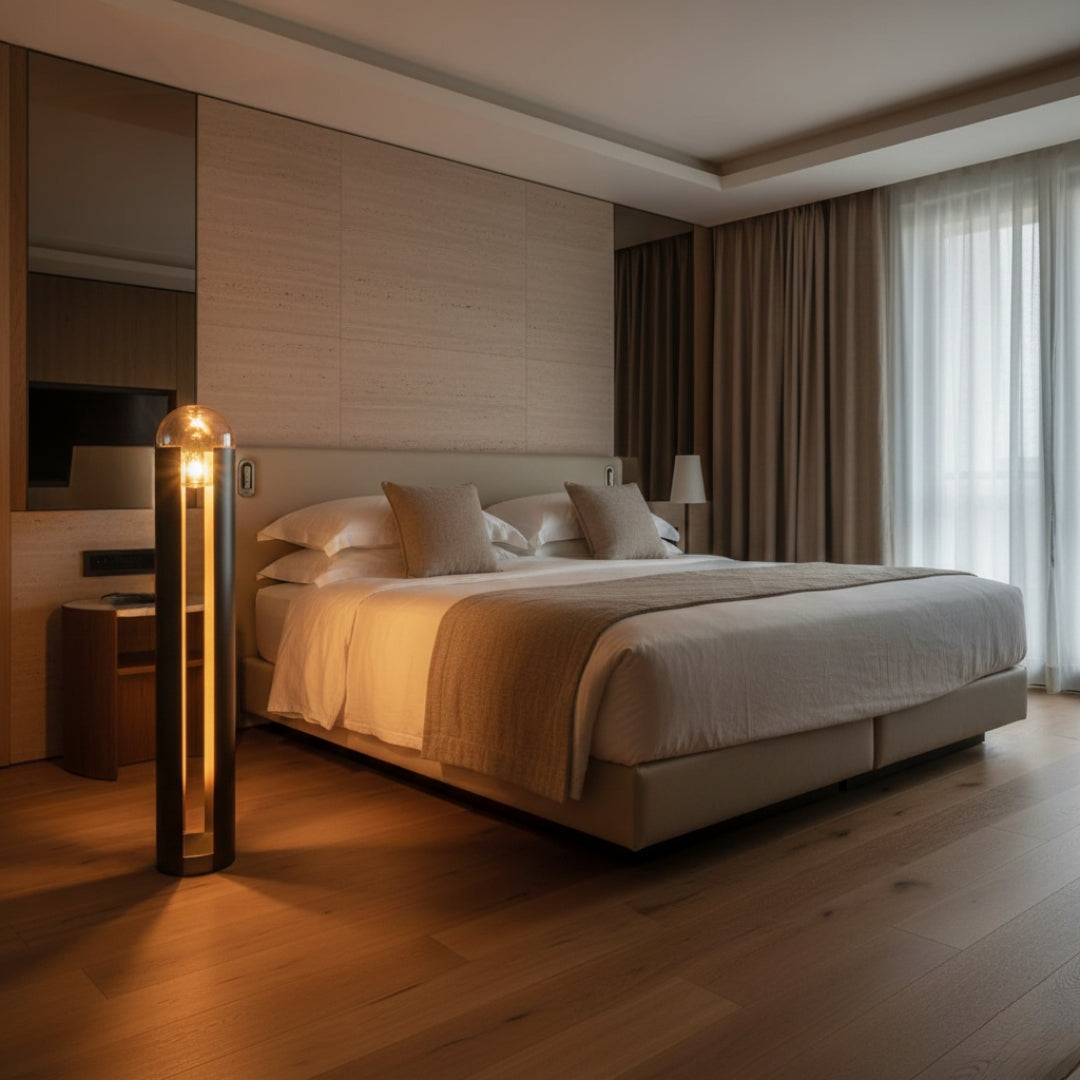 Lampe Sur Pied Avec Boule En Verre