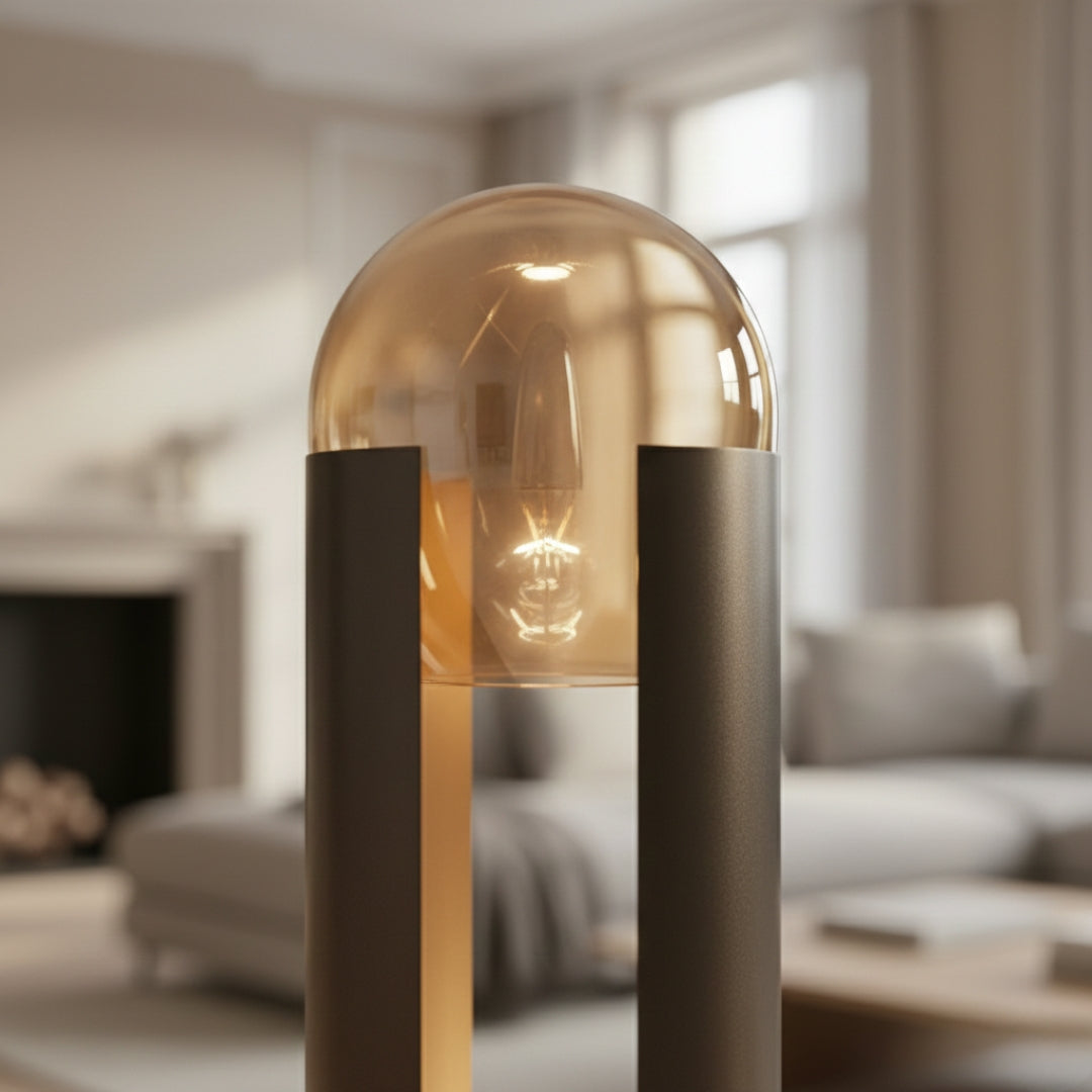 Lampe Sur Pied Avec Boule En Verre