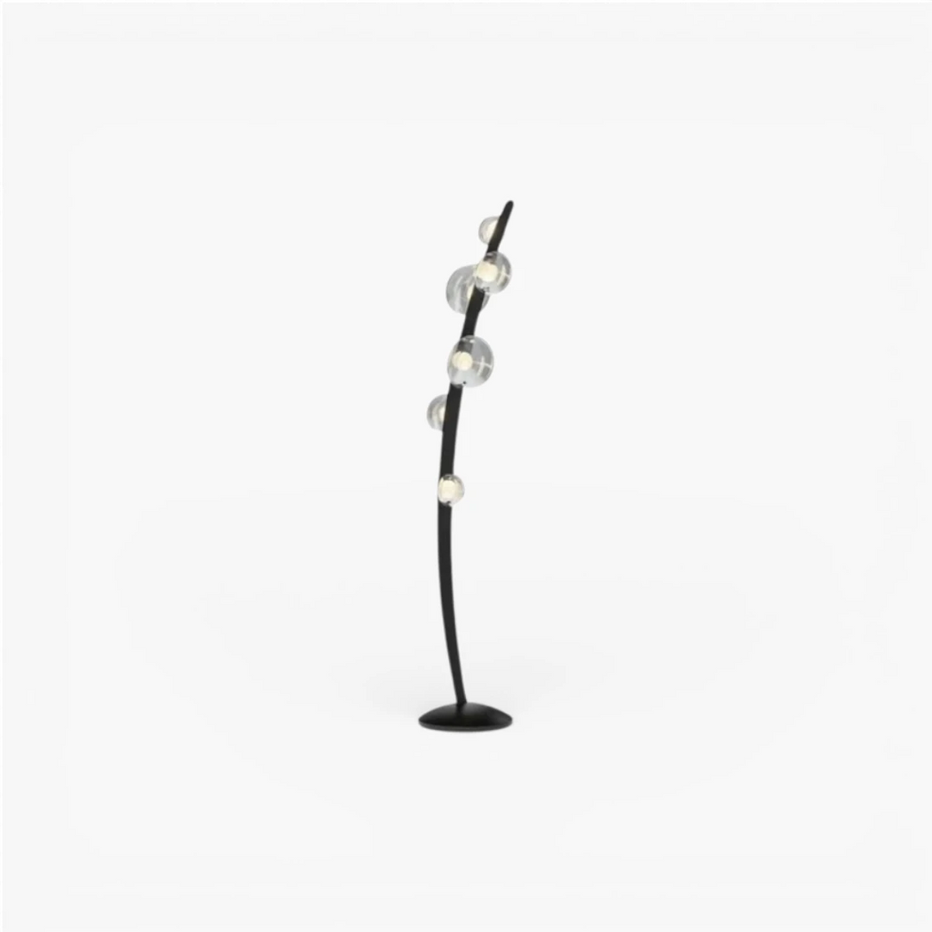 Lampe Sur Pied Bulles Verre Vintage
