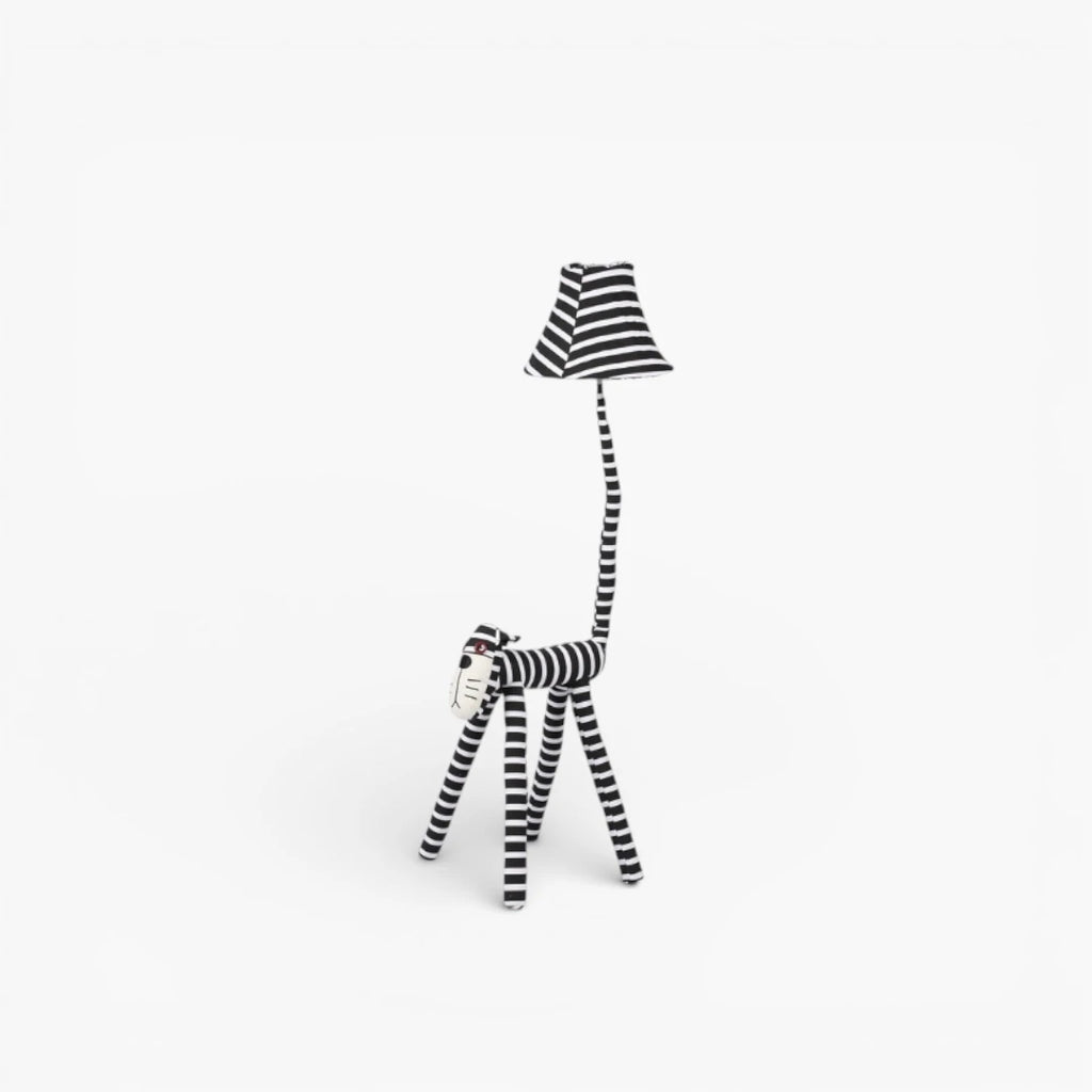 Lampe Sur Pied Chat Rayé
