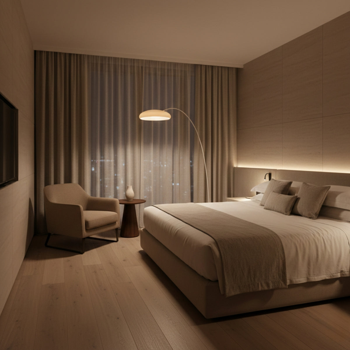 Lampe Sur Pied Courbée