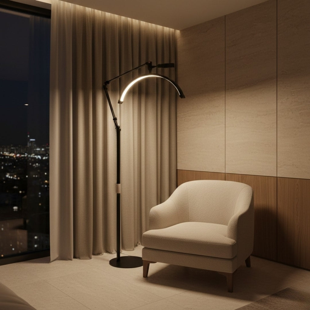 Lampe Sur Pied Demi Lune