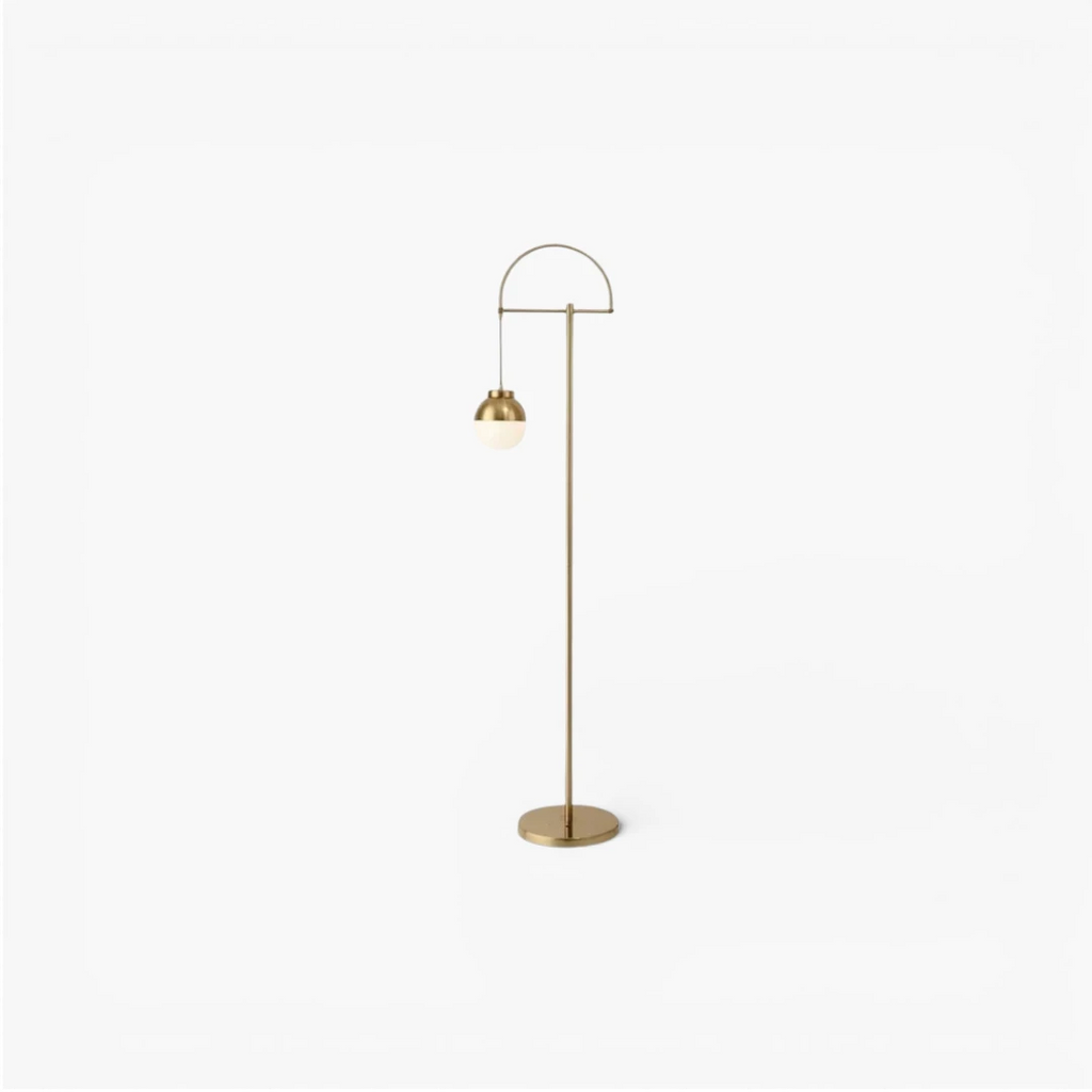 Lampe Sur Pied Doré Classique
