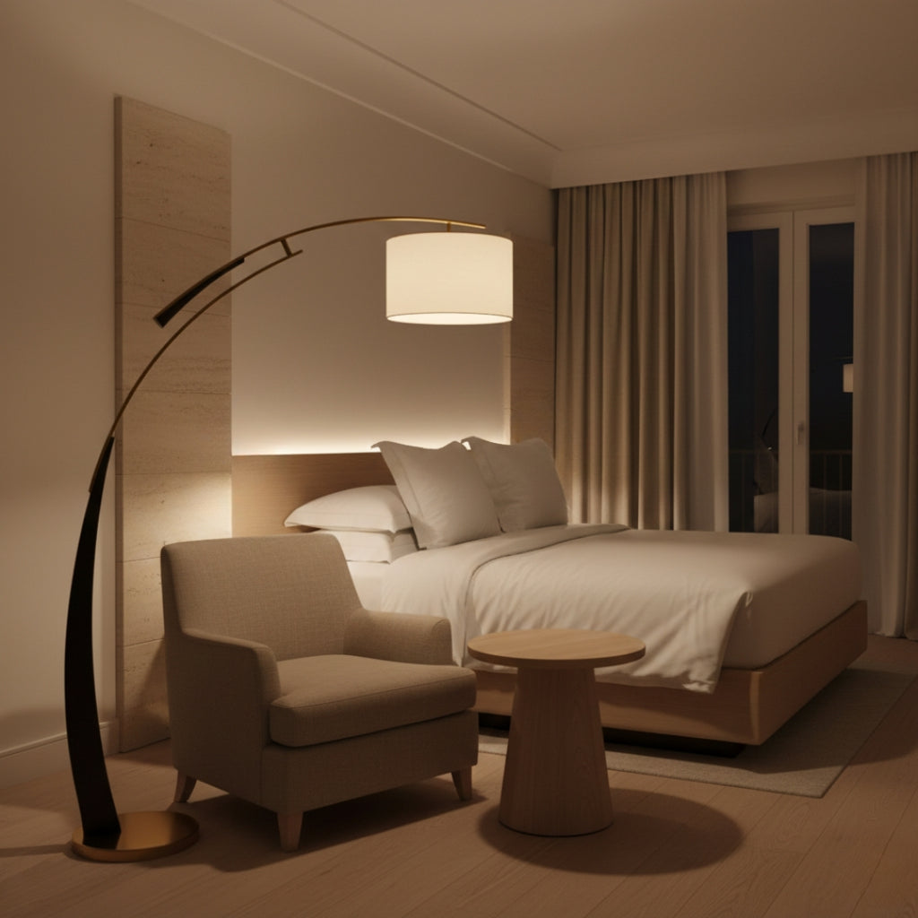 Lampe Sur Pied En Arc Vintage