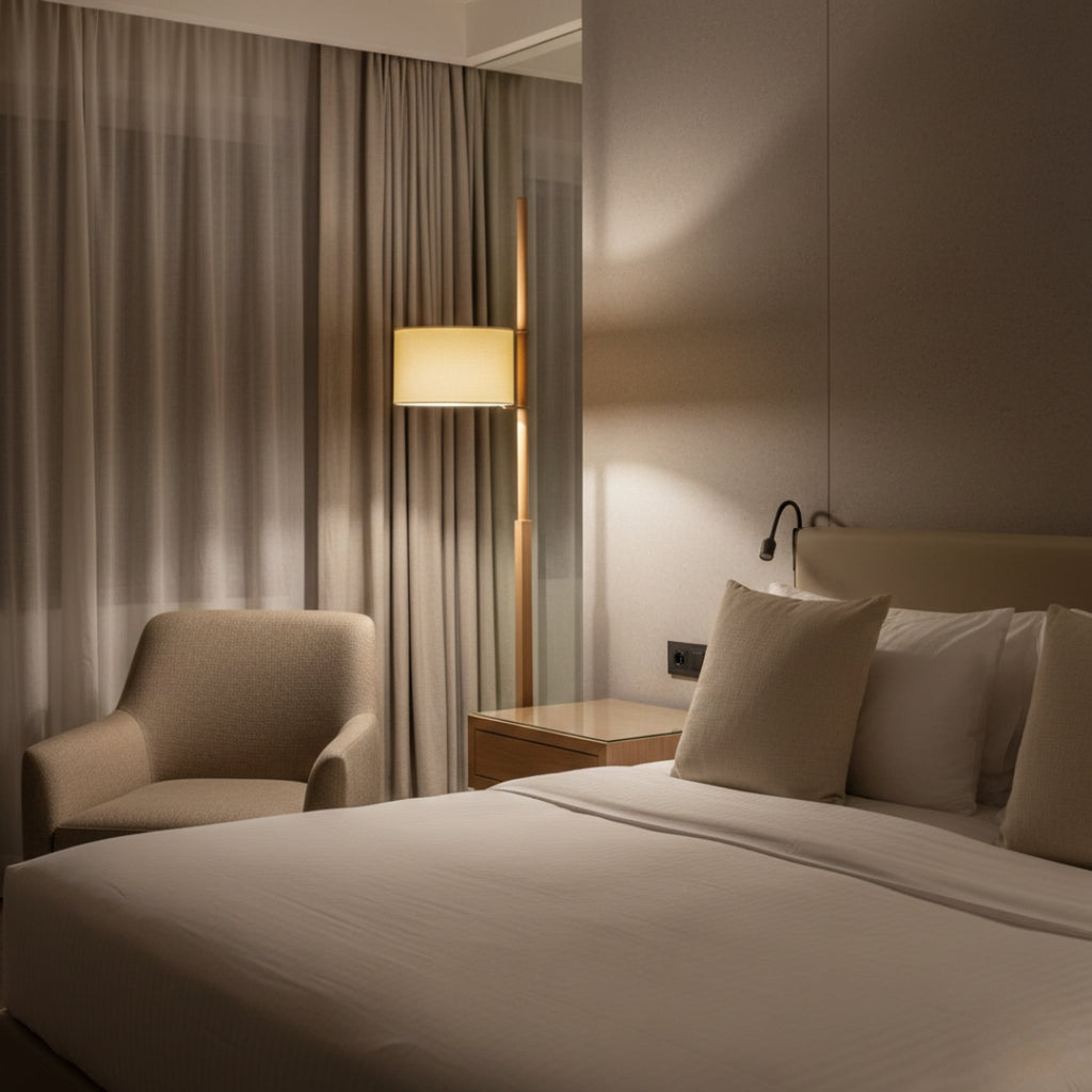 Lampe Sur Pied En Bois Carré