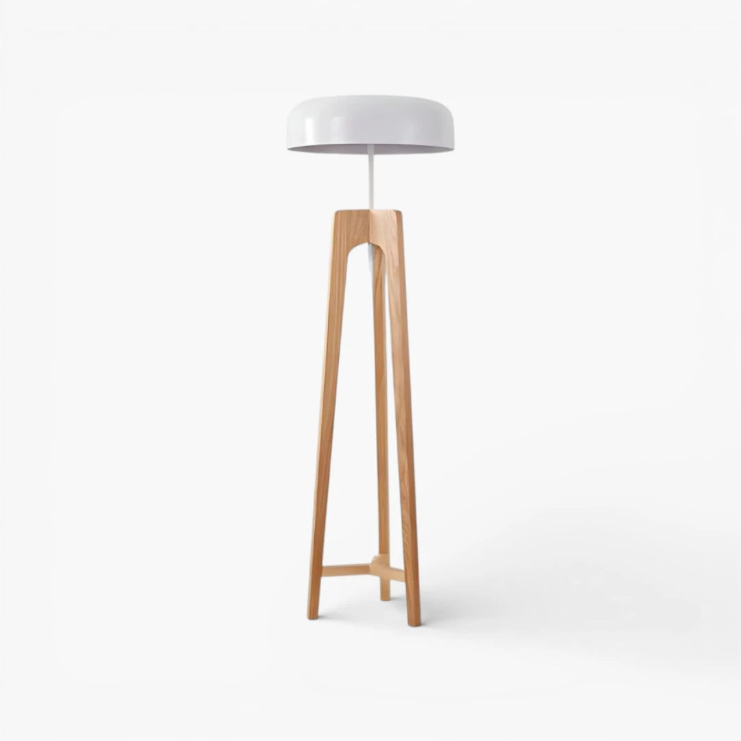 Lampe Sur Pied En Bois Classique