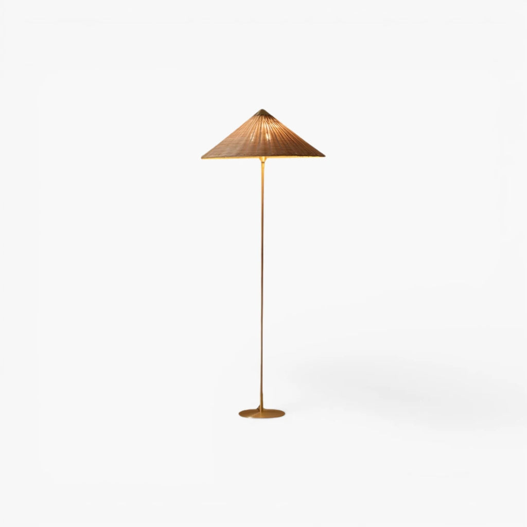 Lampe Sur Pied En Rotin