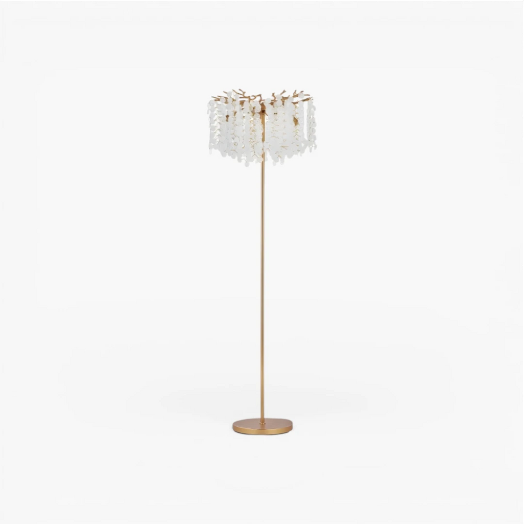 Lampe Sur Pied Pluie De Cristal