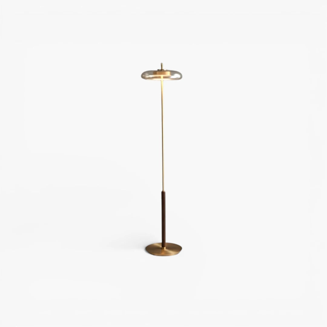 Lampe Sur Pied Vintage Dorée