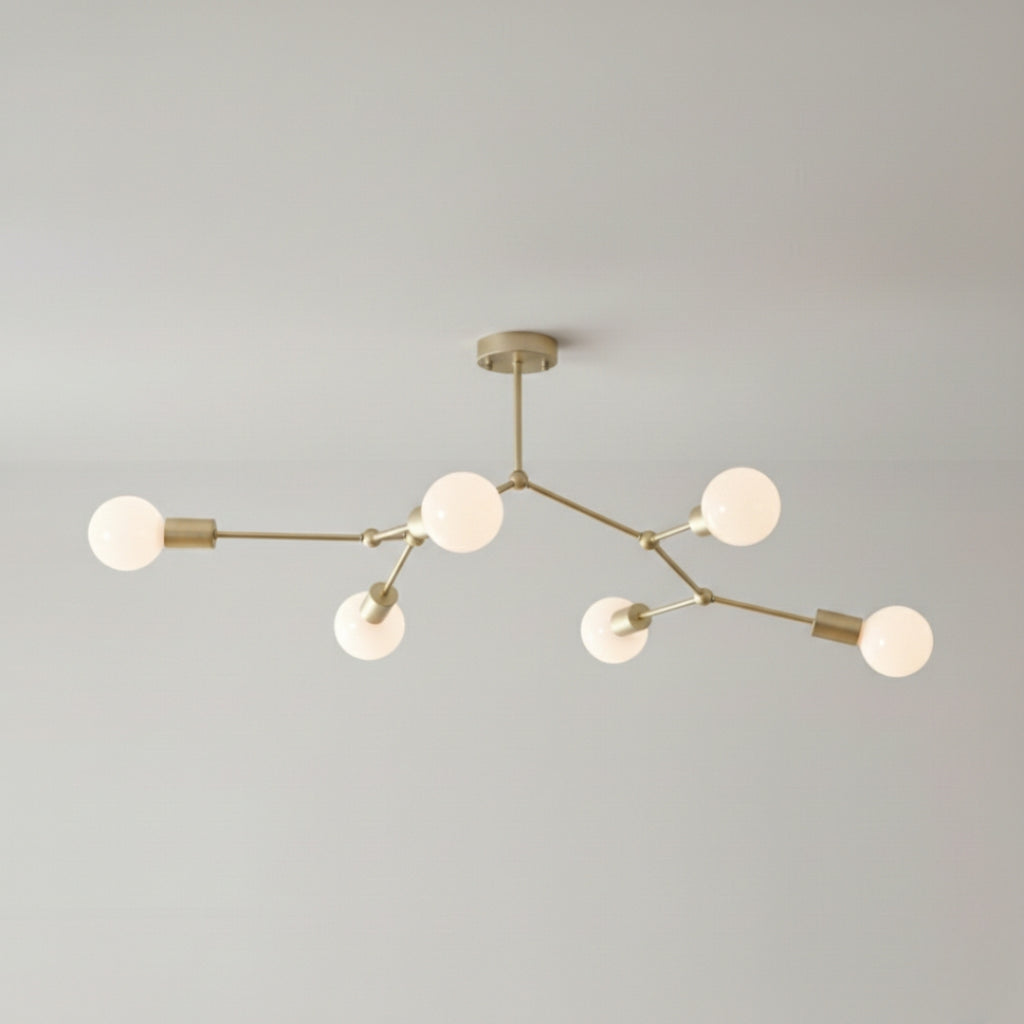 Lustre LED Industriel à Branches Métalliques