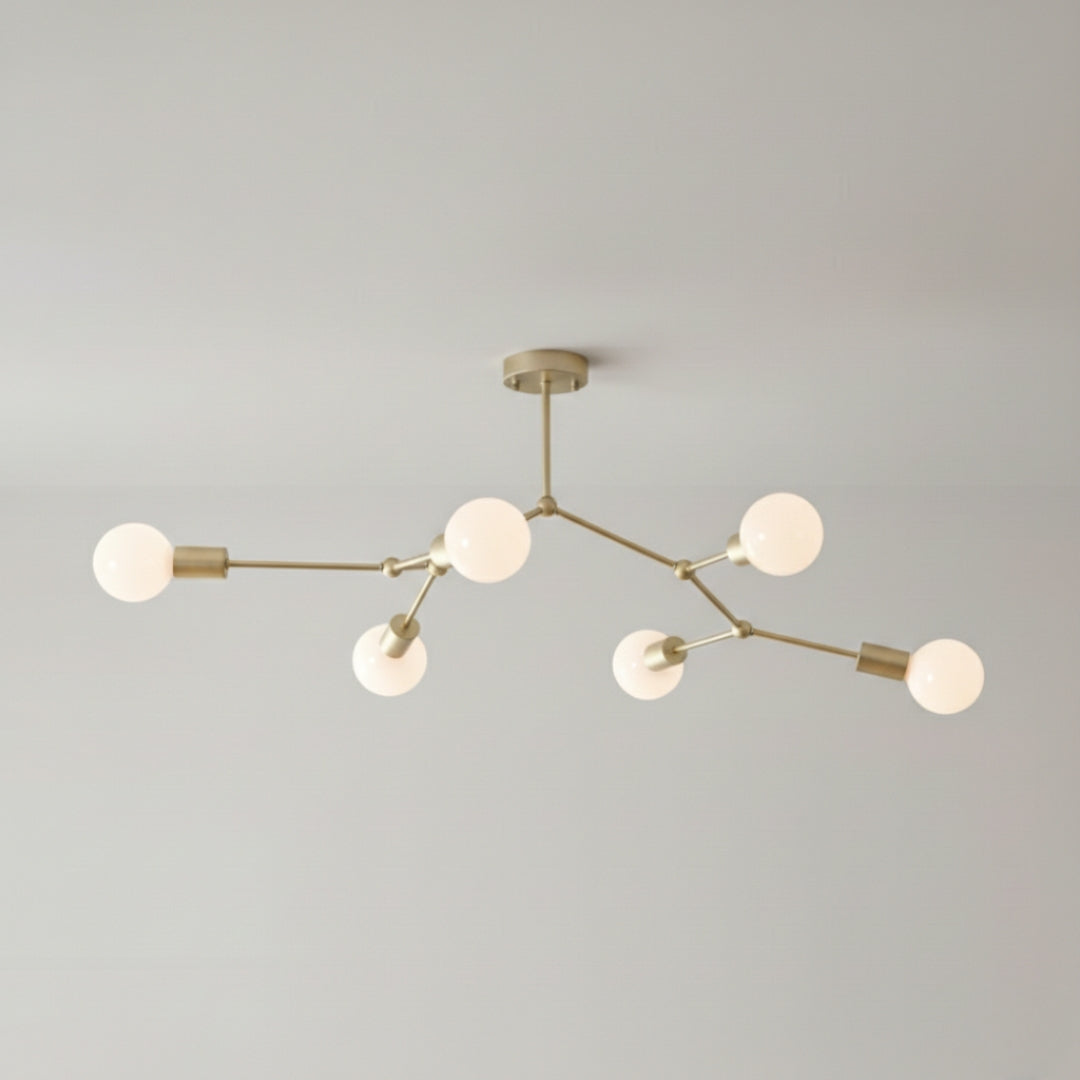 Lustre LED Industriel à Branches Métalliques