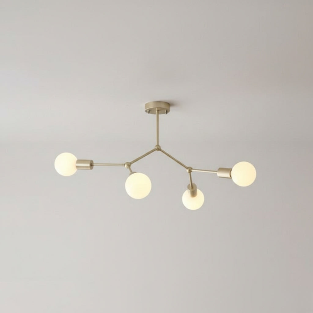 Lustre LED Industriel à Branches Métalliques