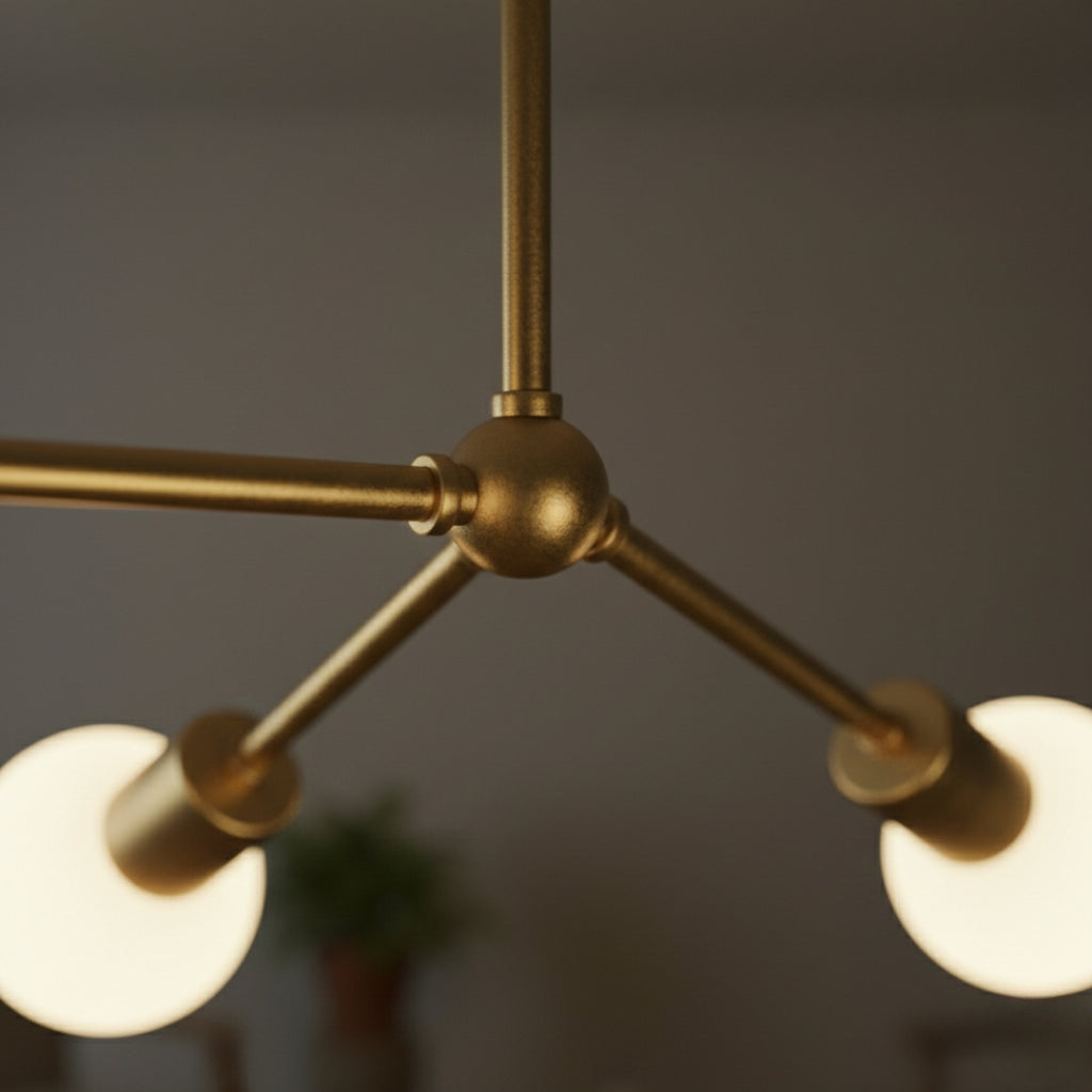 Lustre LED Industriel à Branches Métalliques