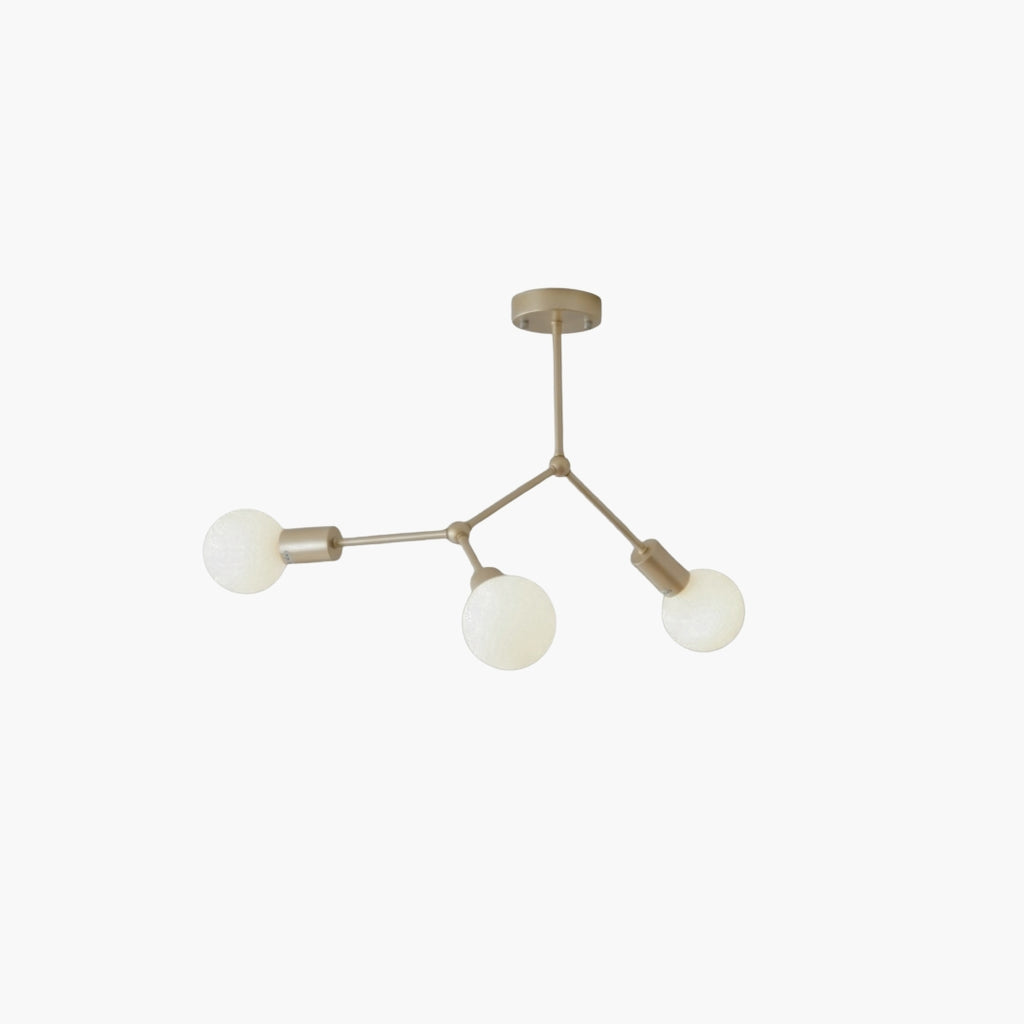 Lustre LED Industriel à Branches Métalliques