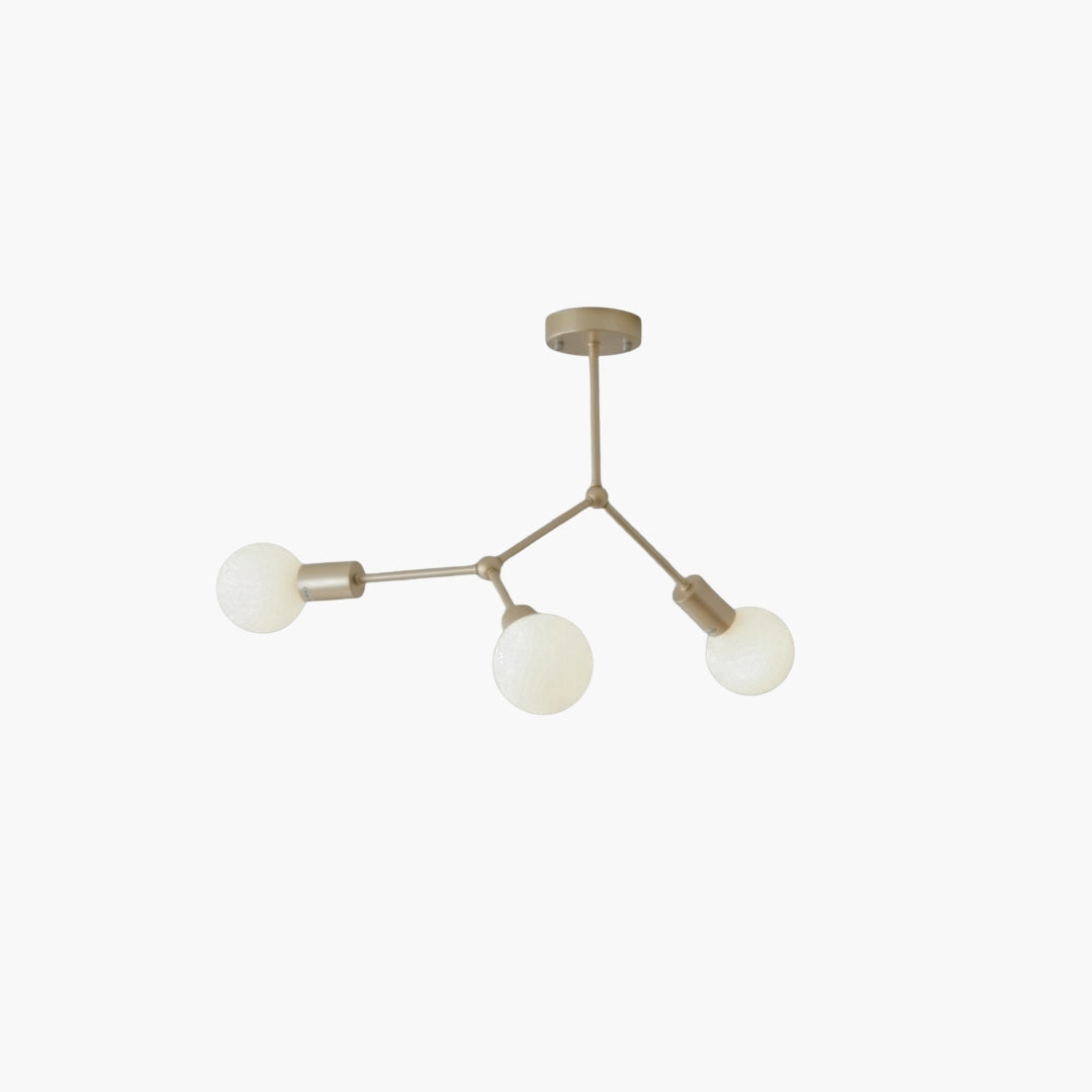 Lustre LED Industriel à Branches Métalliques