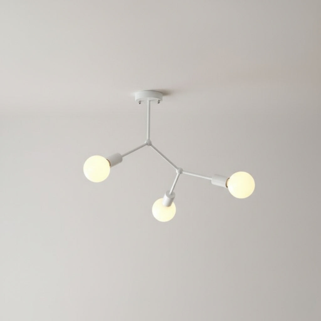 Lustre LED Industriel à Branches Métalliques