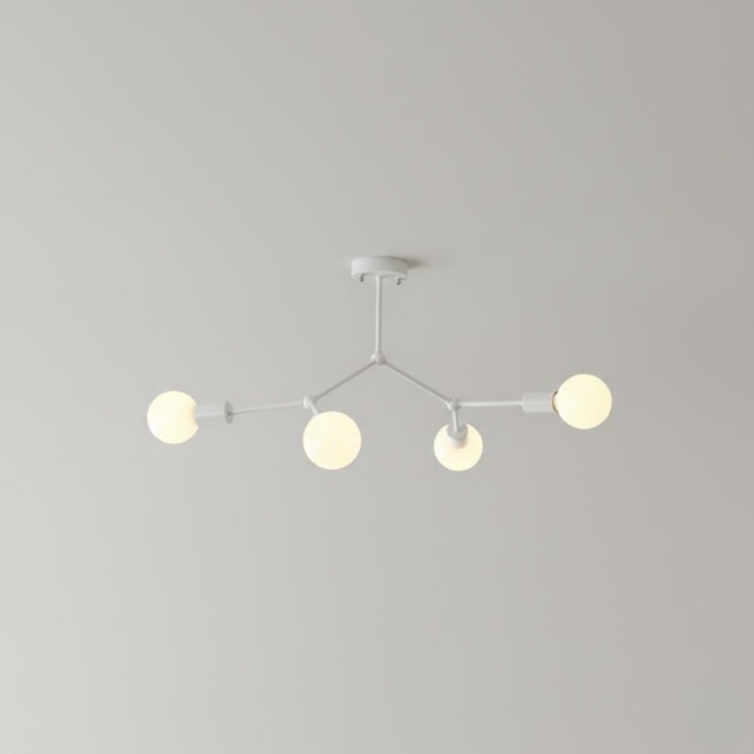 Lustre LED Industriel à Branches Métalliques